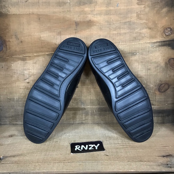 NEW Cole Haan Original Grand Wingtip Triple Black - Picture 7 of 8